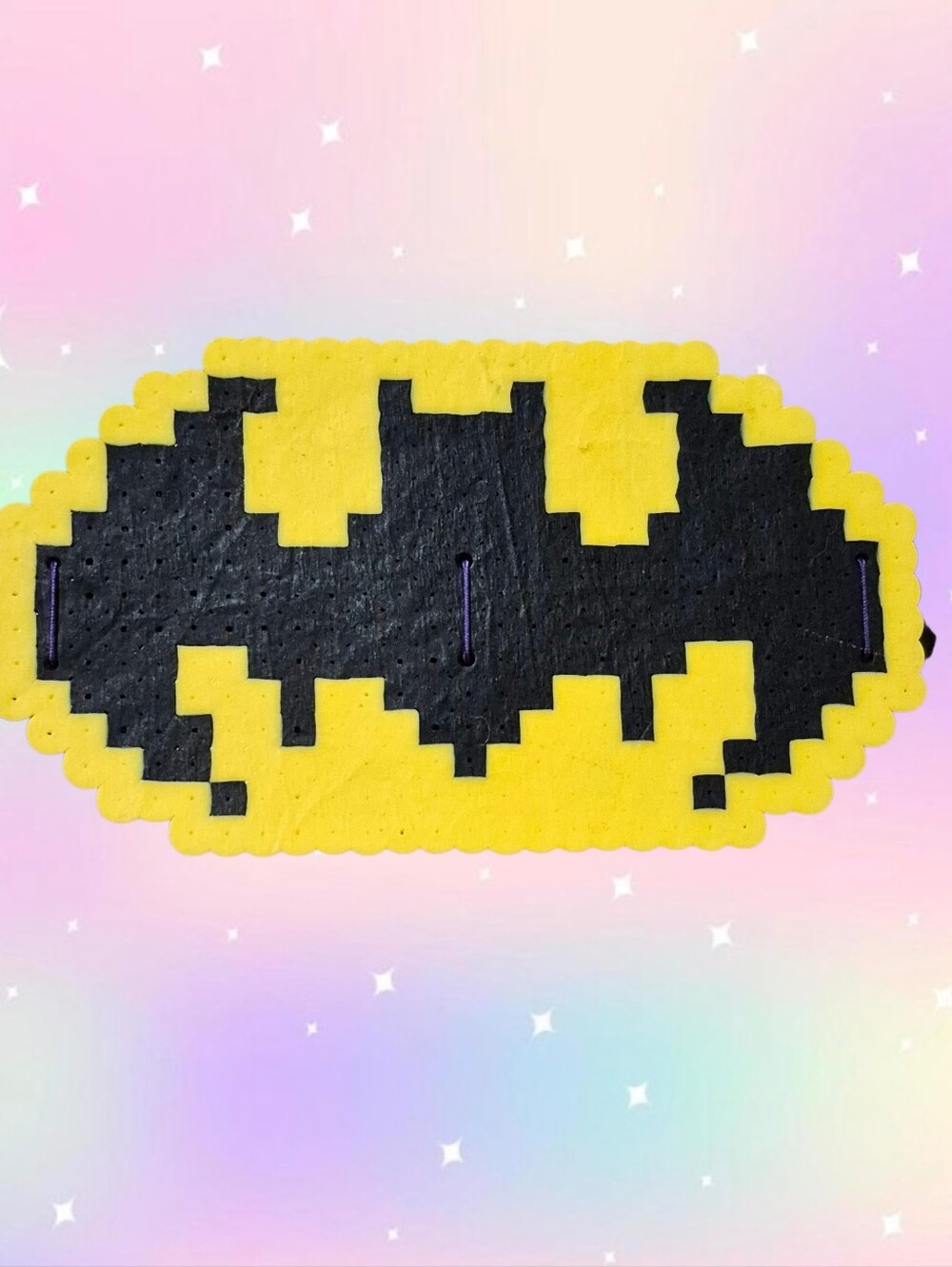 Batman Perler Kandi Garter / Kandi Cuff